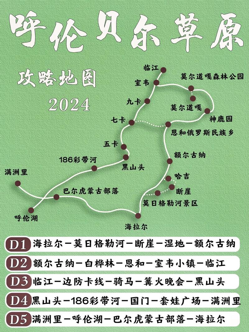 呼伦贝尔旅游最佳路线，呼伦贝尔游玩路线？