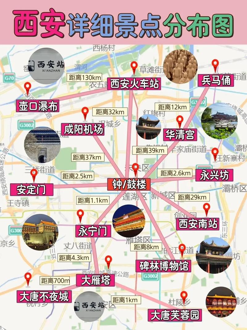 西安旅游地图，西安旅游地图手绘？